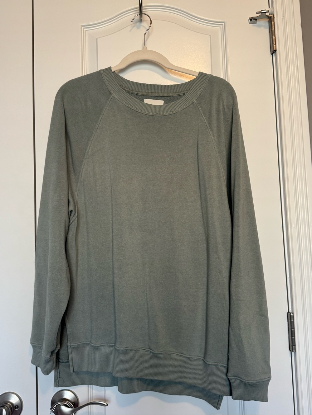 Women’s Sage Green Crewneck Sweater American Eagle SM